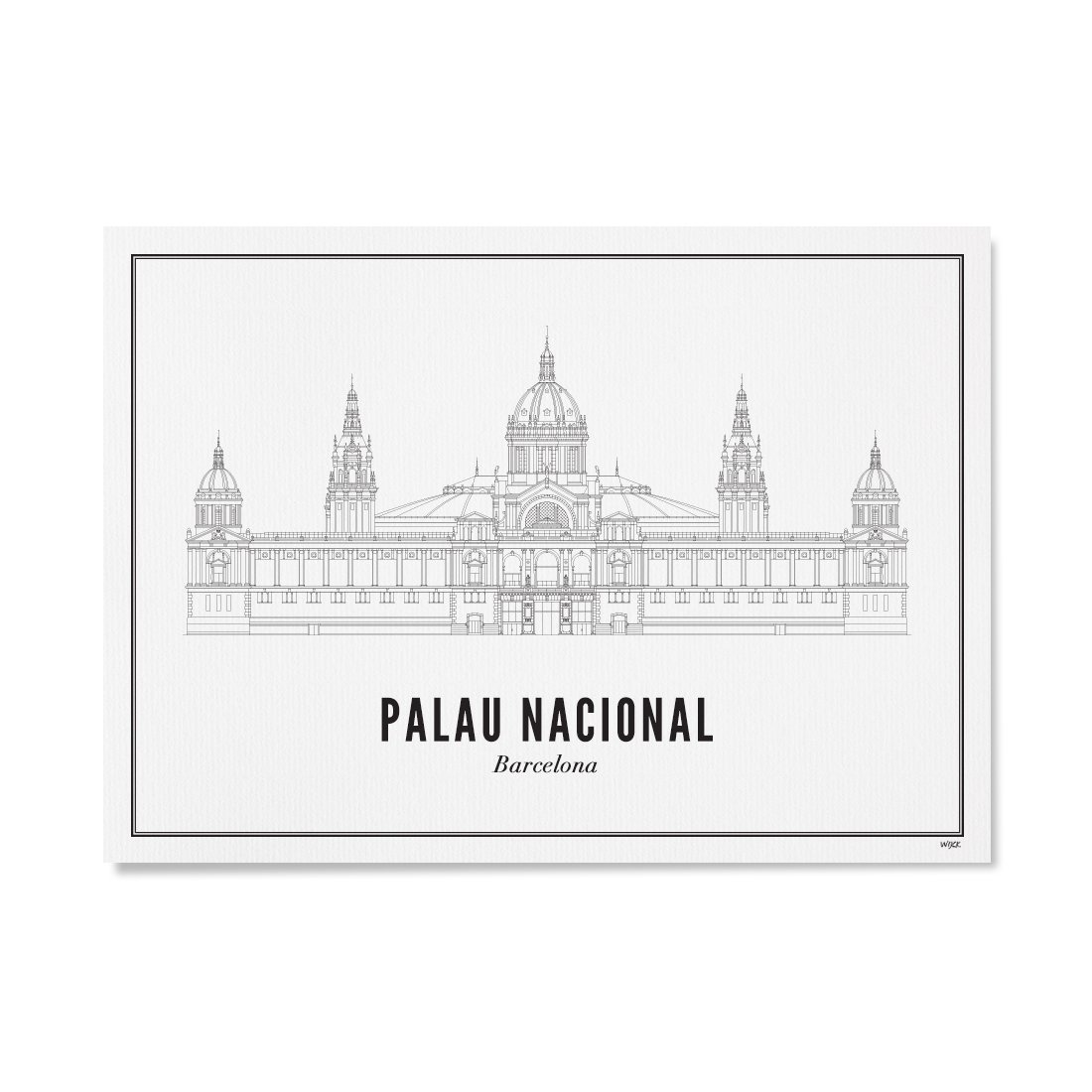 Affiches de Barcelone - Palais National | WIJCK.
